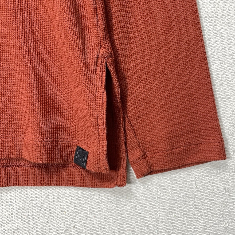 5.11 Tactical XL Thermal Long Sleeve Shirt Waffle Knit Rust Orange Outdoor - Picture 3 of 13